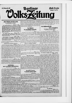 Berliner Volkszeitung vom 02.06.1914