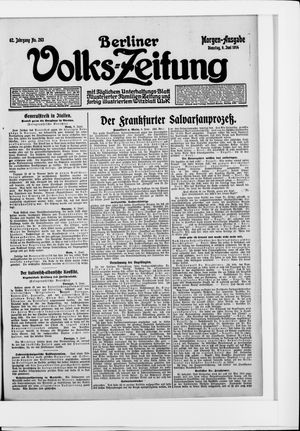Berliner Volkszeitung vom 09.06.1914