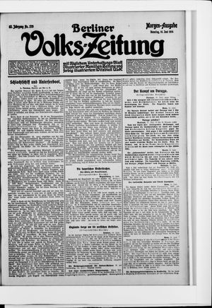 Berliner Volkszeitung vom 16.06.1914