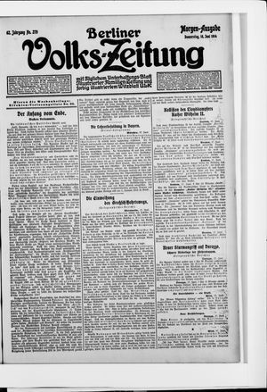 Berliner Volkszeitung vom 18.06.1914