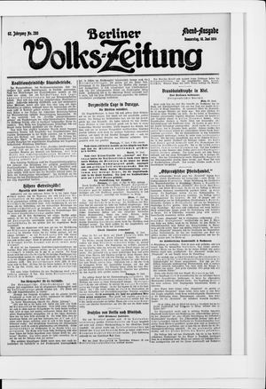 Berliner Volkszeitung vom 18.06.1914