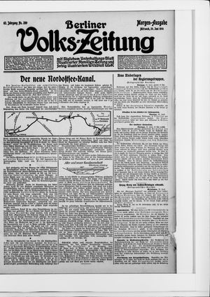 Berliner Volkszeitung vom 24.06.1914