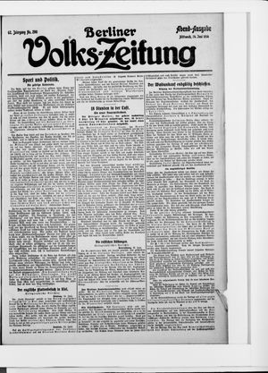 Berliner Volkszeitung vom 24.06.1914