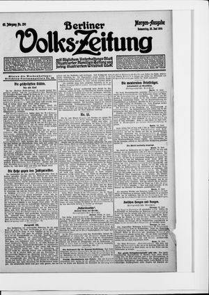 Berliner Volkszeitung vom 25.06.1914