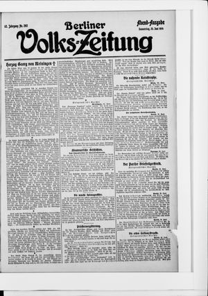 Berliner Volkszeitung vom 25.06.1914