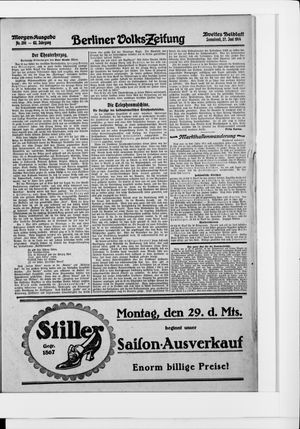 Berliner Volkszeitung vom 27.06.1914