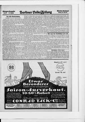 Berliner Volkszeitung vom 28.06.1914