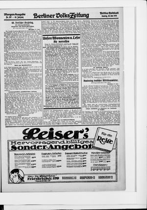 Berliner Volkszeitung vom 28.06.1914