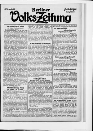 Berliner Volkszeitung vom 07.07.1914