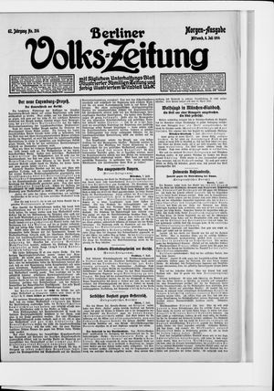 Berliner Volkszeitung vom 08.07.1914