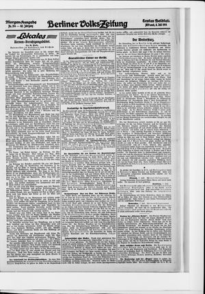 Berliner Volkszeitung vom 08.07.1914