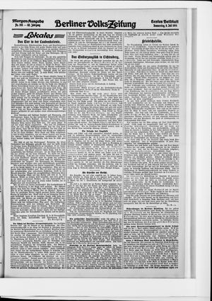 Berliner Volkszeitung vom 09.07.1914