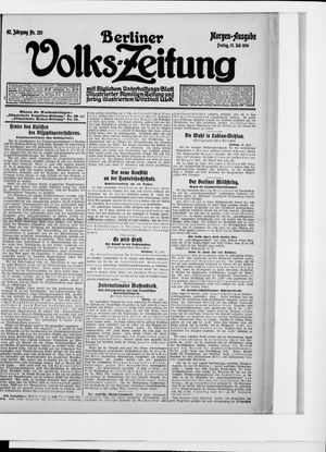 Berliner Volkszeitung vom 17.07.1914