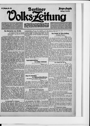 Berliner Volkszeitung vom 21.07.1914