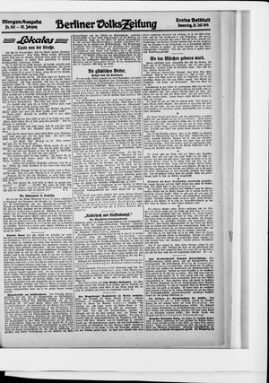Berliner Volkszeitung vom 23.07.1914