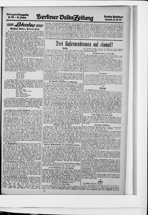 Berliner Volkszeitung vom 25.07.1914