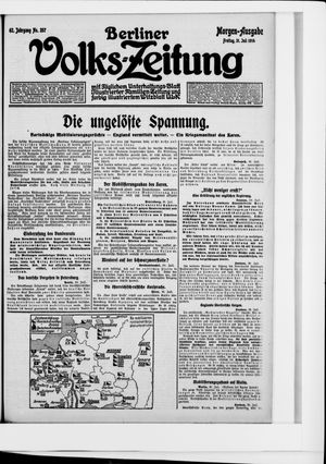 Berliner Volkszeitung vom 31.07.1914