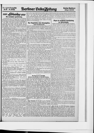 Berliner Volkszeitung vom 31.07.1914