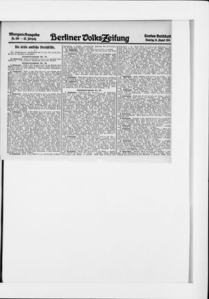 Berliner Volkszeitung vom 18.08.1914