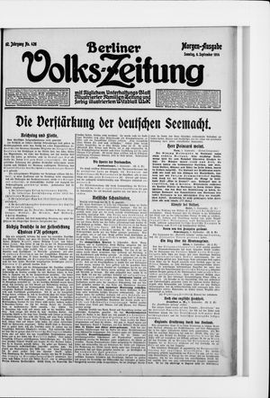 Berliner Volkszeitung on Sep 6, 1914