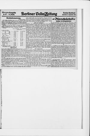 Berliner Volkszeitung vom 12.09.1914
