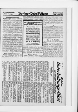 Berliner Volkszeitung vom 23.10.1914