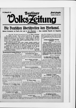 Berliner Volkszeitung vom 24.10.1914