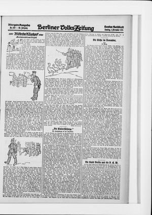 Berliner Volkszeitung vom 01.11.1914