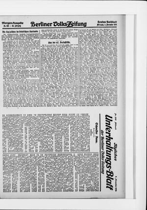 Berliner Volkszeitung vom 04.11.1914
