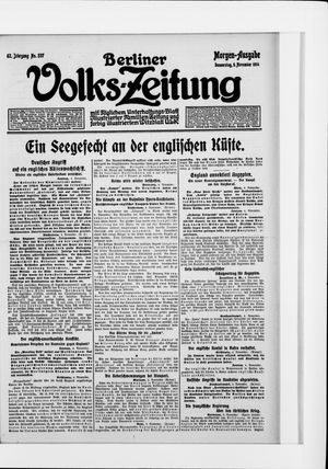 Berliner Volkszeitung vom 05.11.1914