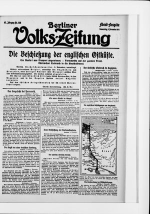 Berliner Volkszeitung vom 05.11.1914