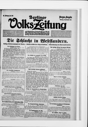 Berliner Volkszeitung vom 10.11.1914