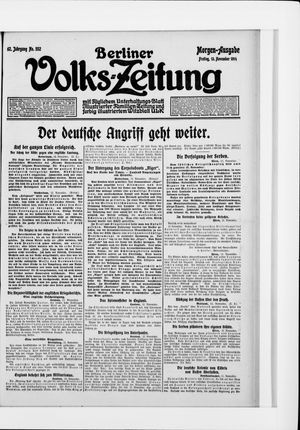 Berliner Volkszeitung vom 13.11.1914