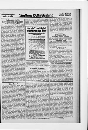 Berliner Volkszeitung vom 18.11.1914