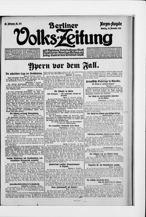 Berliner Volkszeitung vom 24.11.1914