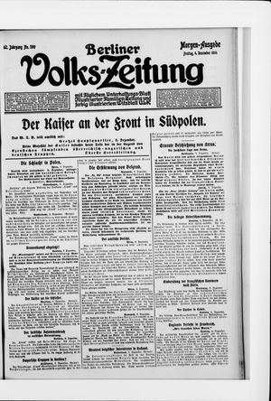 Berliner Volkszeitung vom 04.12.1914