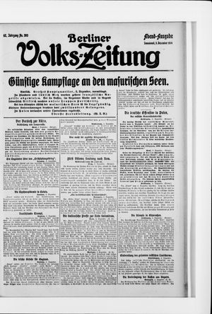 Berliner Volkszeitung vom 05.12.1914