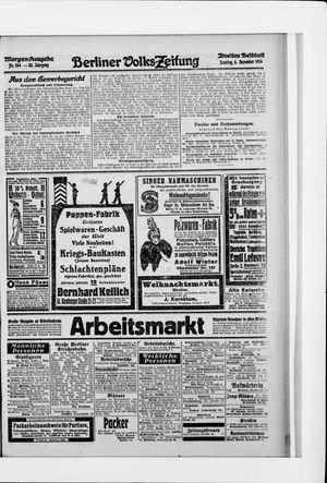 Berliner Volkszeitung vom 06.12.1914
