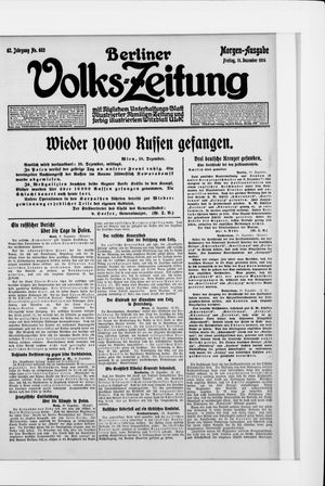 Berliner Volkszeitung vom 11.12.1914