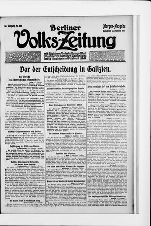Berliner Volkszeitung vom 12.12.1914