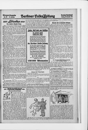 Berliner Volkszeitung vom 20.12.1914