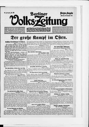 Berliner Volkszeitung vom 30.12.1914