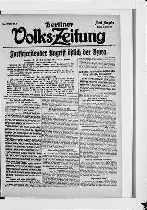 Berliner Volkszeitung on Jan 5, 1915