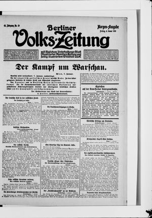 Berliner Volkszeitung on Jan 8, 1915
