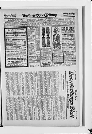 Berliner Volkszeitung vom 09.01.1915