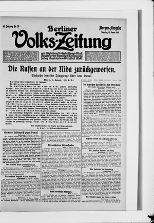 Berliner Volkszeitung vom 12.01.1915