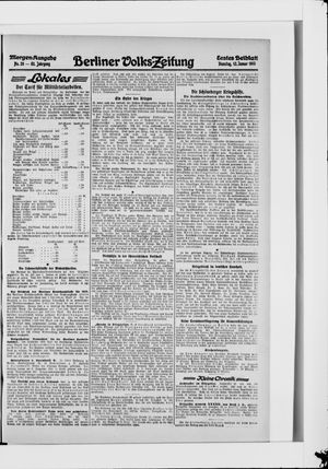 Berliner Volkszeitung vom 12.01.1915