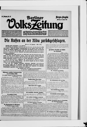Berliner Volkszeitung vom 13.01.1915