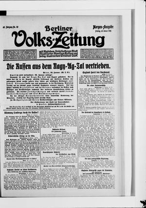 Berliner Volkszeitung vom 29.01.1915