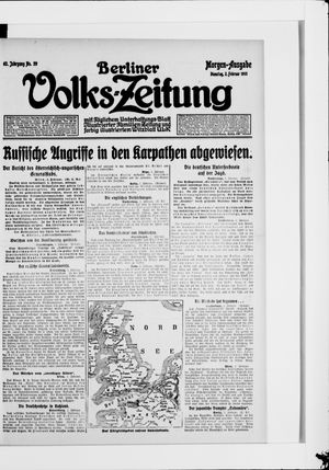 Berliner Volkszeitung vom 02.02.1915